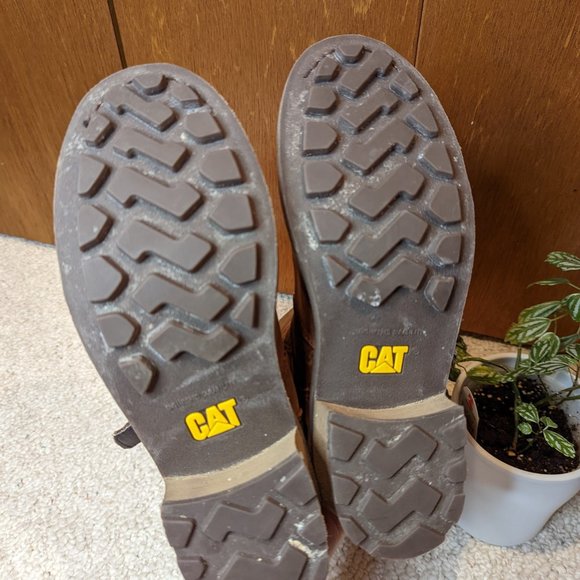 Caterpillar Woman's Florencia Brown Leather Mid Calf Waterproof Boots - Picture 7 of 12